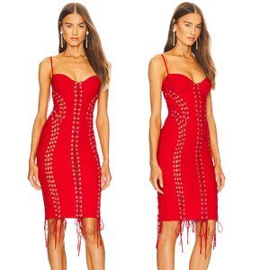 Michael Costello x REVOLVE Anyssa Dress - Red